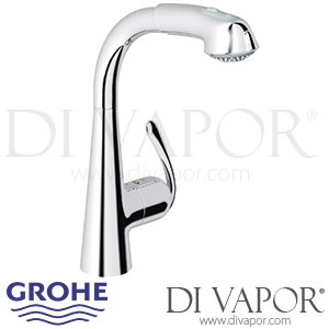 Grohe Zedra Single-Lever Sink Mixer - 2008 to 2016 - Kitchen Tap Spare Parts 32555000 GEN1